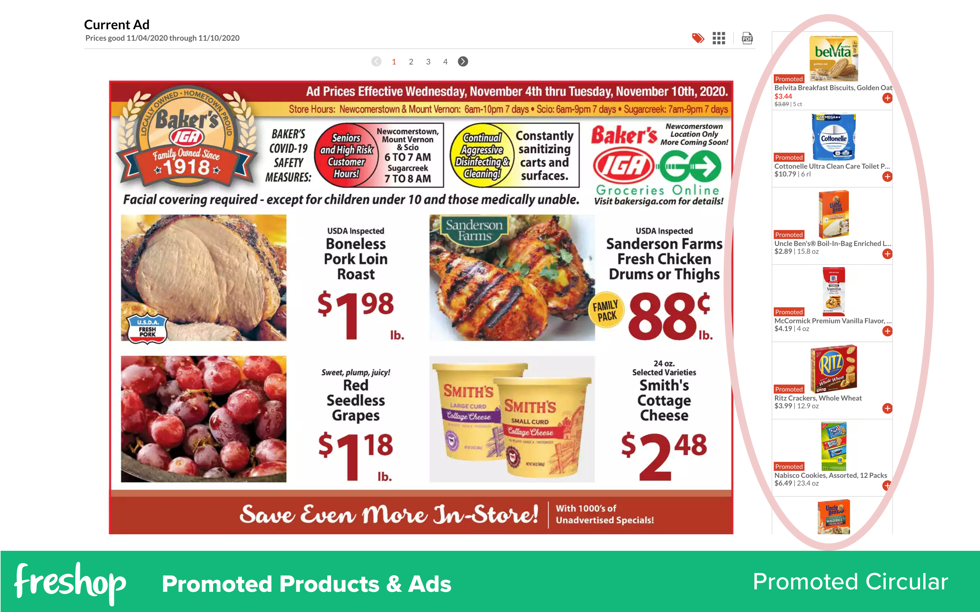 Freshop: Promoted Products & Ads | Promoted Products | Promoted Circular / Weekly Ad